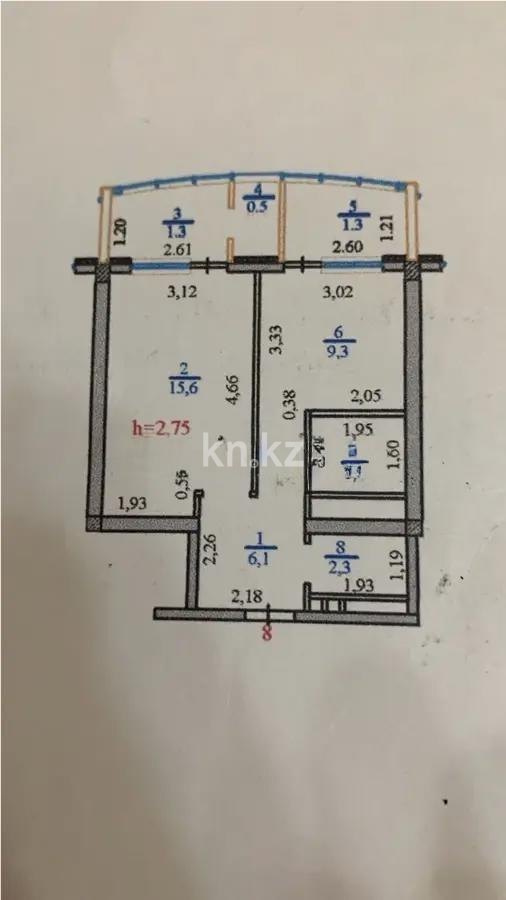 Продажа 1-комнатной квартиры, 40 м², ул. Навои, дом  210/1 в Алматы - фото 4