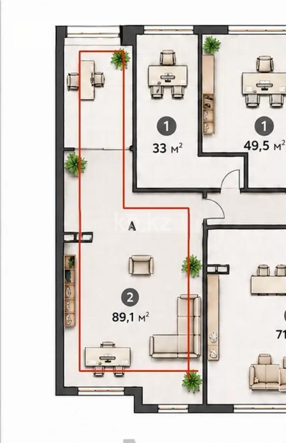 Продажа 3-комнатной квартиры, 89.1 м² в Алматы