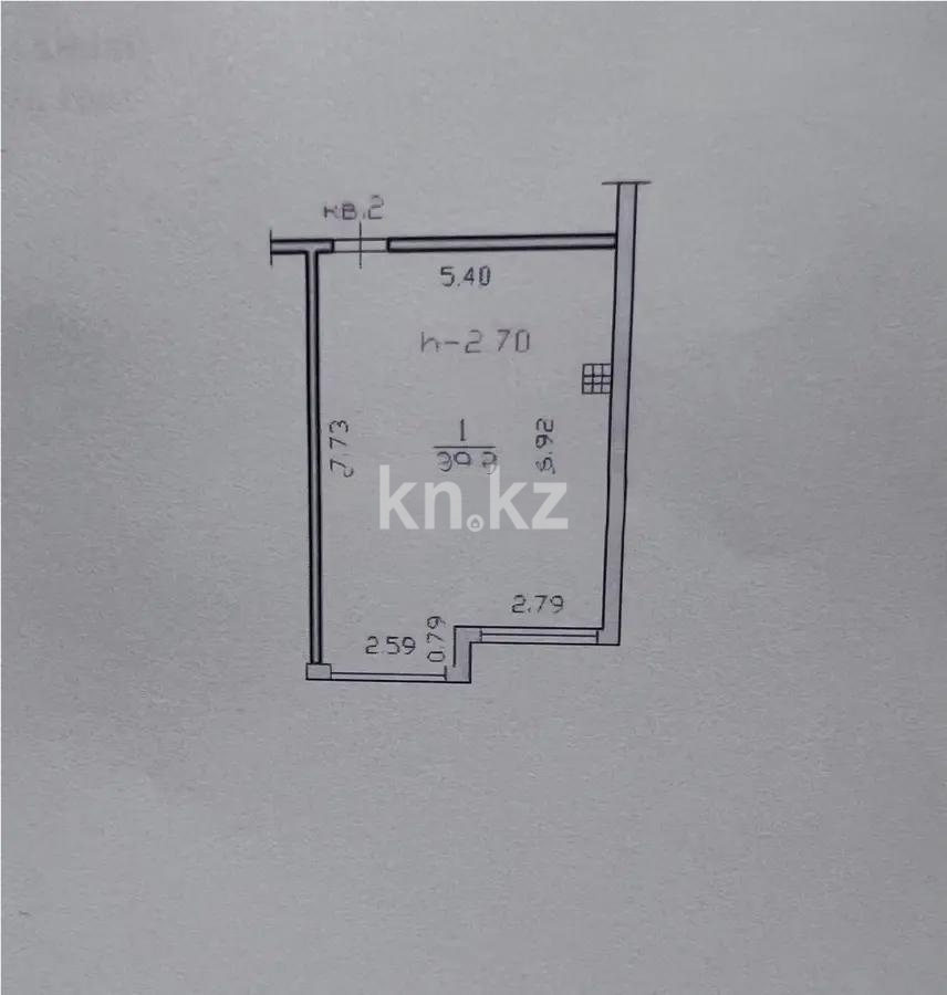 Продажа 1-комнатной квартиры, 39.2 м² в Алматы