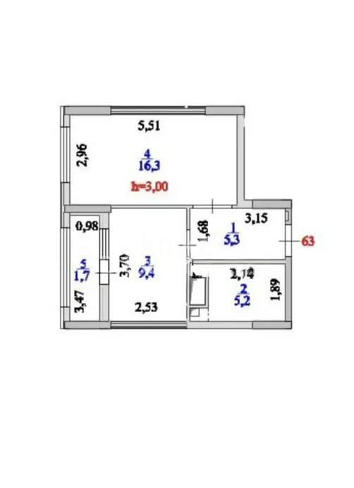 Продажа 1-комнатной квартиры, 38 м² в Астане