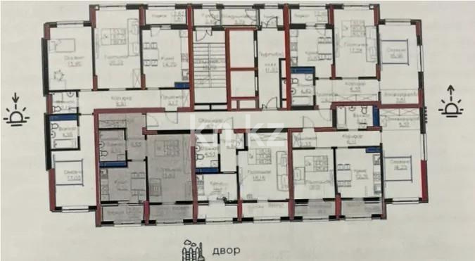 Продажа 1-комнатной квартиры, 44.47 м² в Астане