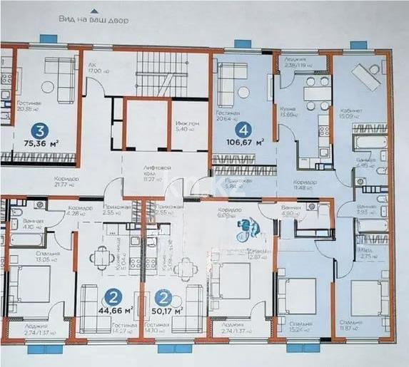Продажа 4-комнатной квартиры, 106.6 м² в Алматы - фото 4