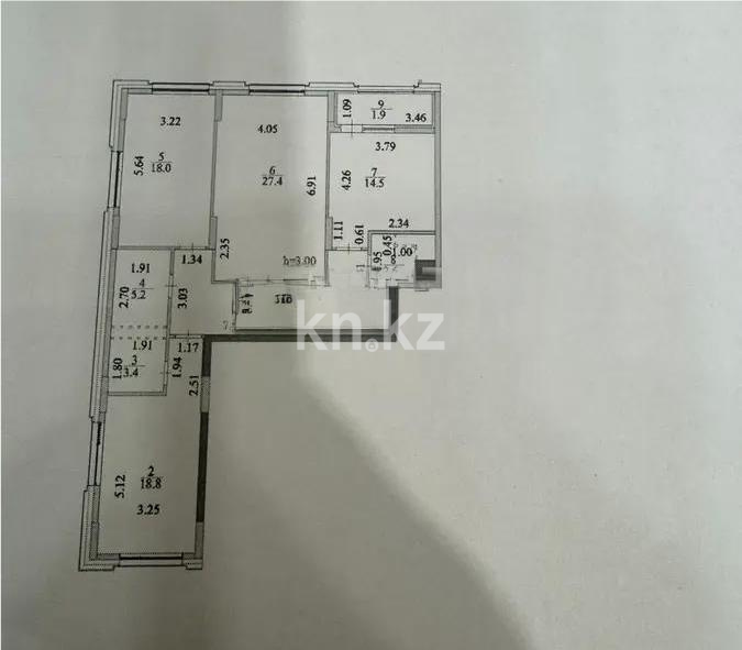 Продажа 3-комнатной квартиры, 109 м² в Астане