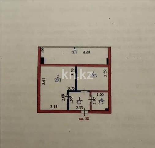 Продажа 1-комнатной квартиры, 43 м² в Астане - фото 4