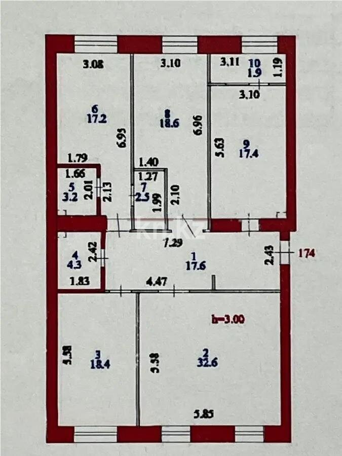 Продажа 4-комнатной квартиры, 134 м² в Астане