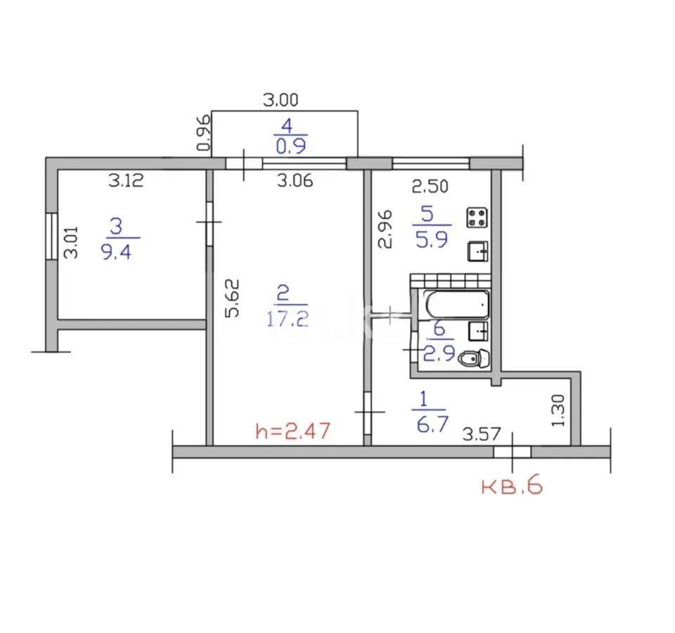 Продажа 2-комнатной квартиры, 43 м² в Алматы - фото 6