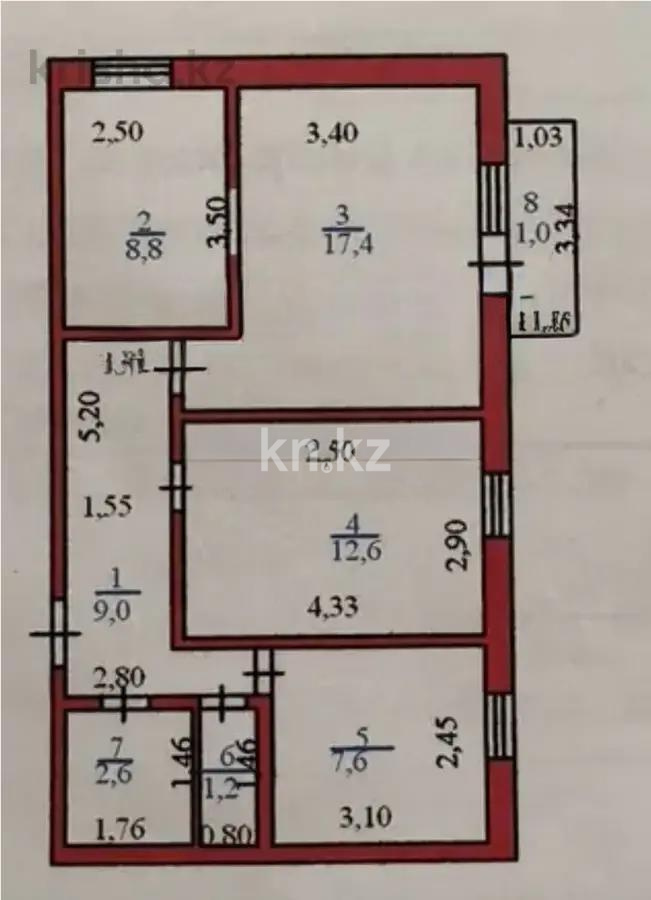 Продажа 3-комнатной квартиры, 59.2 м², ул. Сембинова, дом  10/1 в Астане - фото 9