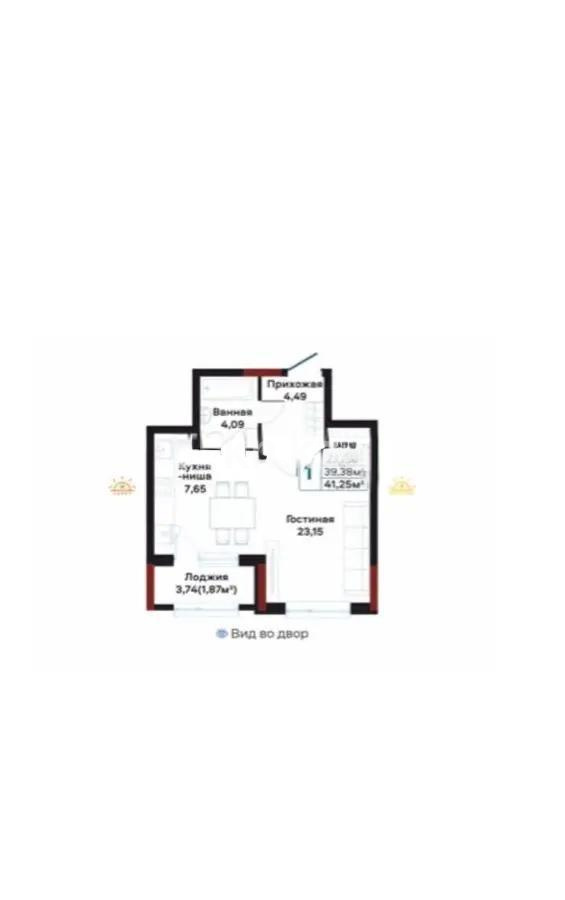 Продажа 1-комнатной квартиры, 38.71 м², ул. А-191, дом  4 в Астане