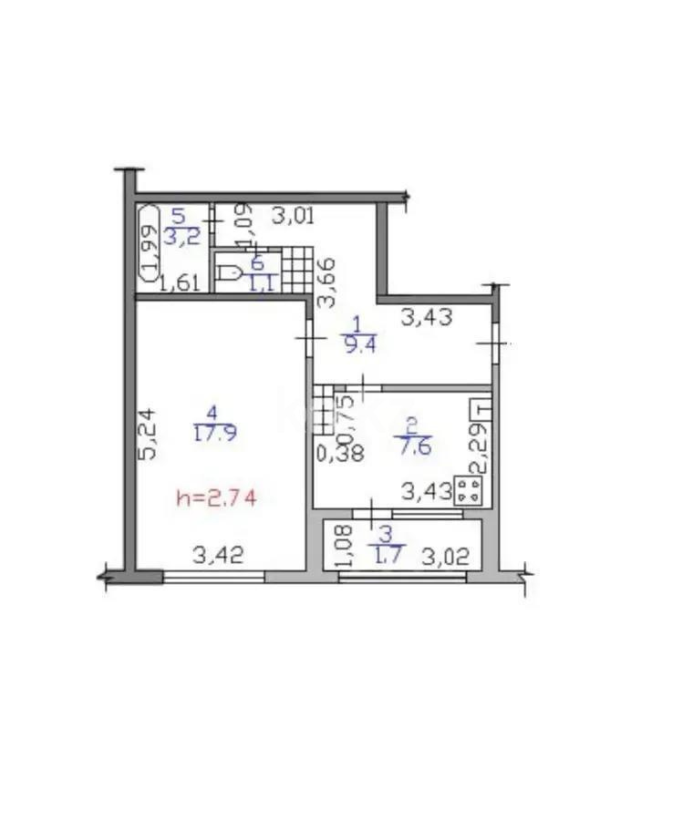 Продажа 1-комнатной квартиры, 40.9 м² в Алматы - фото 3