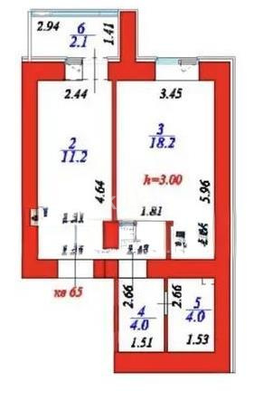 Продажа 1-комнатной квартиры, 44.4 м² в Астане
