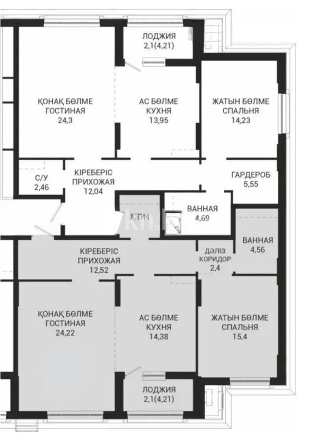 Продажа 2-комнатной квартиры, 79.5 м² в Астане - фото 5