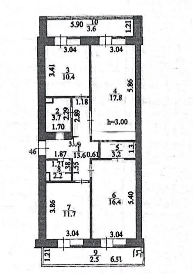 Продажа 3-комнатной квартиры, 85.1 м² в Астане - фото 10