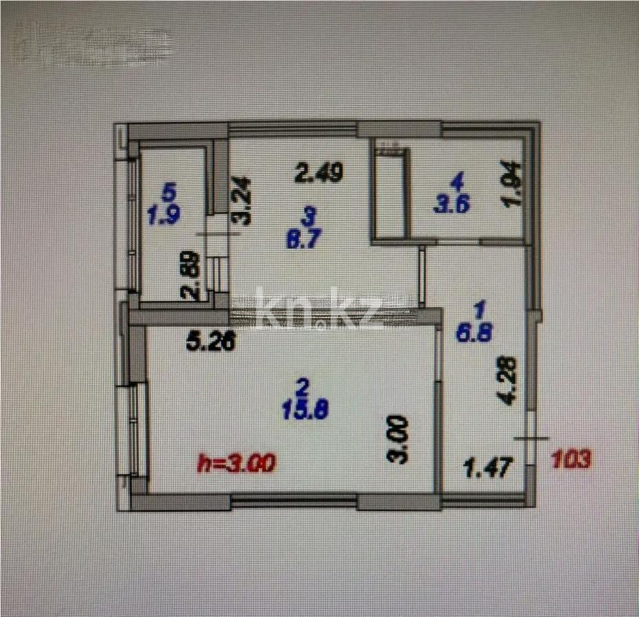 Продажа 1-комнатной квартиры, 36.8 м² в Астане