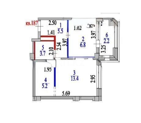 Продажа 2-комнатной квартиры, 37 м² в Астане - фото 2
