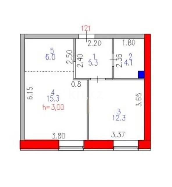 Продажа 2-комнатной квартиры, 43 м² в Астане - фото 5