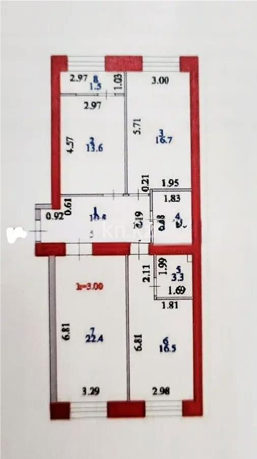 Продажа 3-комнатной квартиры, 90 м², ул. Е-15, дом  16 в Астане - фото 7