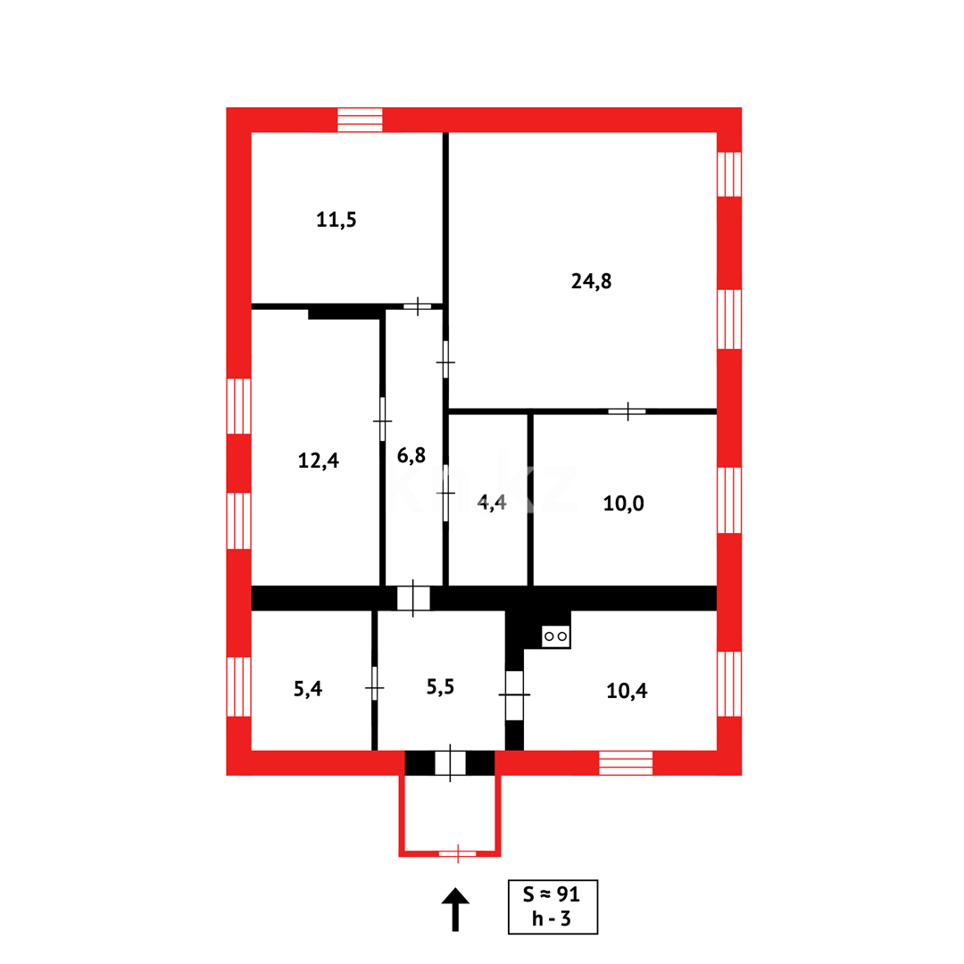 Продажа 5-комнатного дома, 180 м², ул. Гоголя в Караганде - фото 33