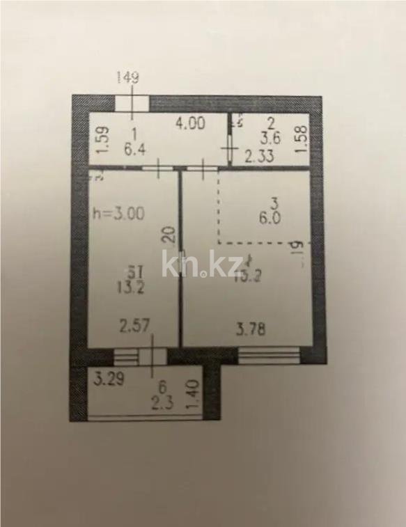Продажа 2-комнатной квартиры, 45.1 м², ул. Жошы хана, дом  13 в Астане - фото 4