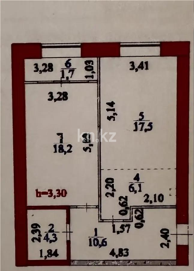Продажа 2-комнатной квартиры, 58 м², ул. Панфилова, дом  85 в Астане - фото 6