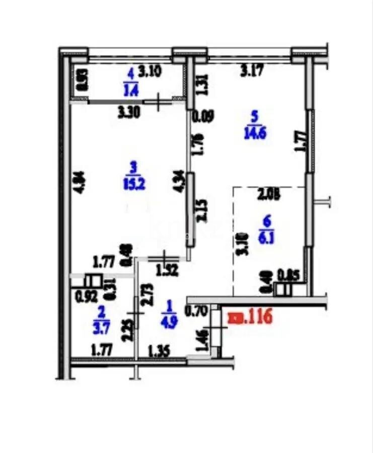 Продажа 2-комнатной квартиры, 46 м² в Алматы