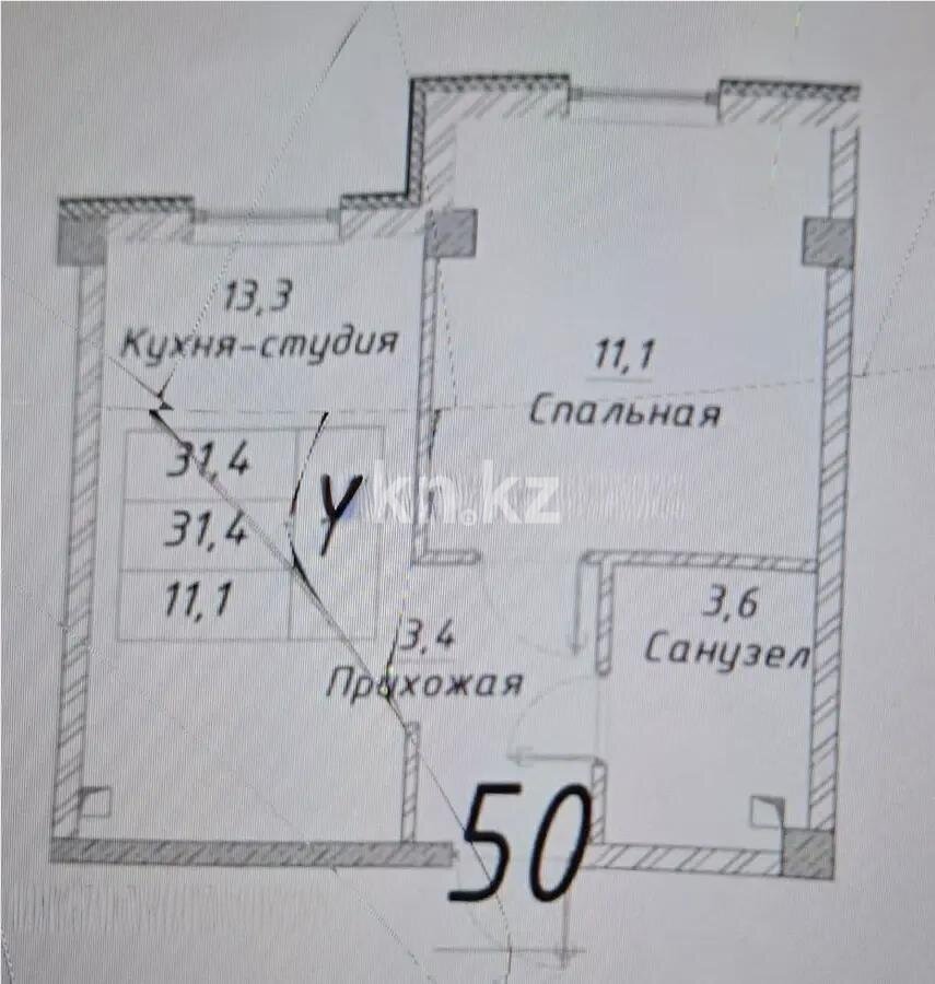 Продажа 1-комнатной квартиры, 35 м² в Алматы - фото 6