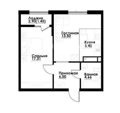 Продажа 2-комнатной квартиры, 49 м², ул. Фадеева, дом  38г в Алматы