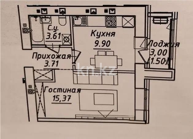 Продажа 1-комнатной квартиры, 35 м², ул. Нажимеденова, дом  38 стр в Астане - фото 2
