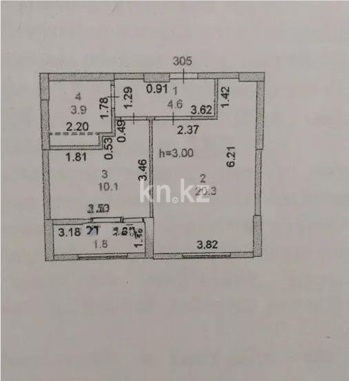 Продажа 1-комнатной квартиры, 41 м² в Астане