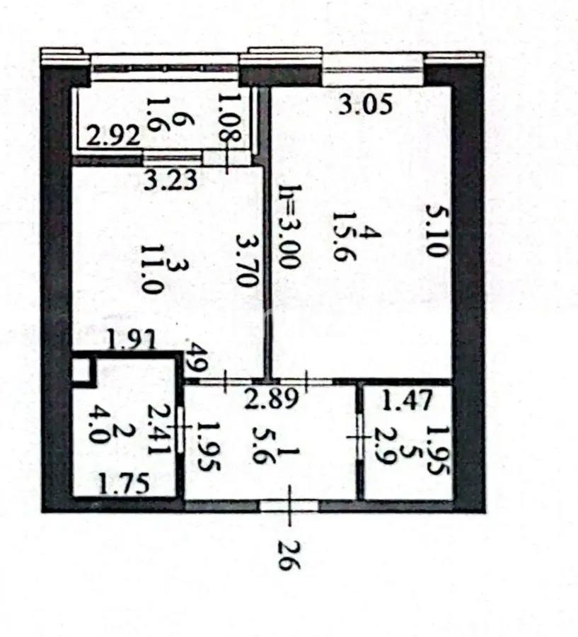 Продажа 1-комнатной квартиры, 40.7 м² в Астане