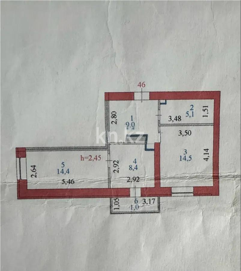 Продажа 2-комнатной квартиры, 52.4 м², ул. Кутпанова, дом  33 в Астане - фото 6