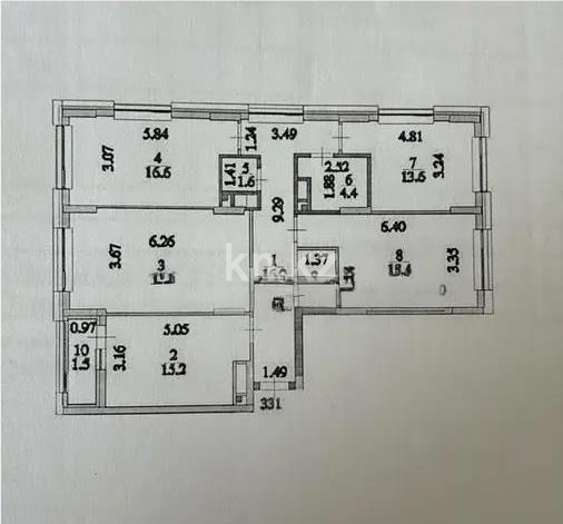 Продажа 4-комнатной квартиры, 112.4 м² в Астане