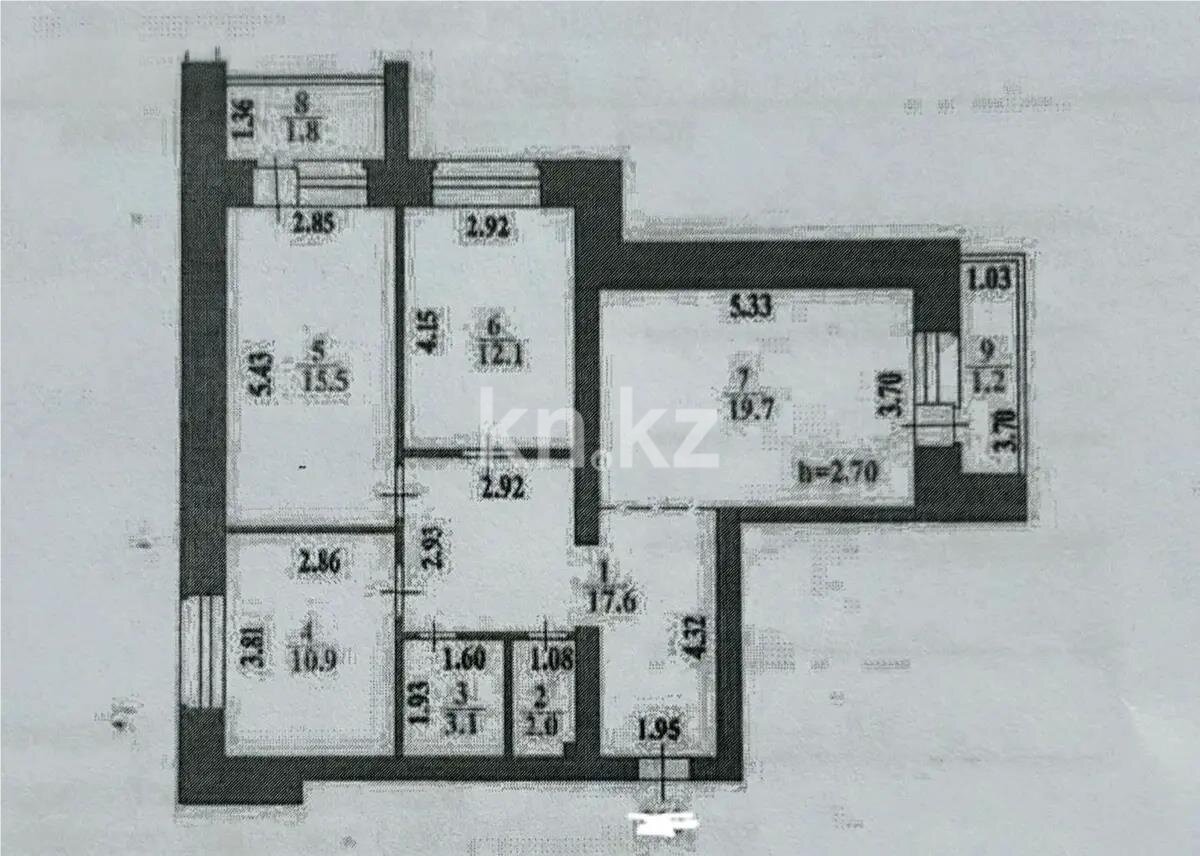 Продажа 3-комнатной квартиры, 83.9 м² в Астане - фото 8