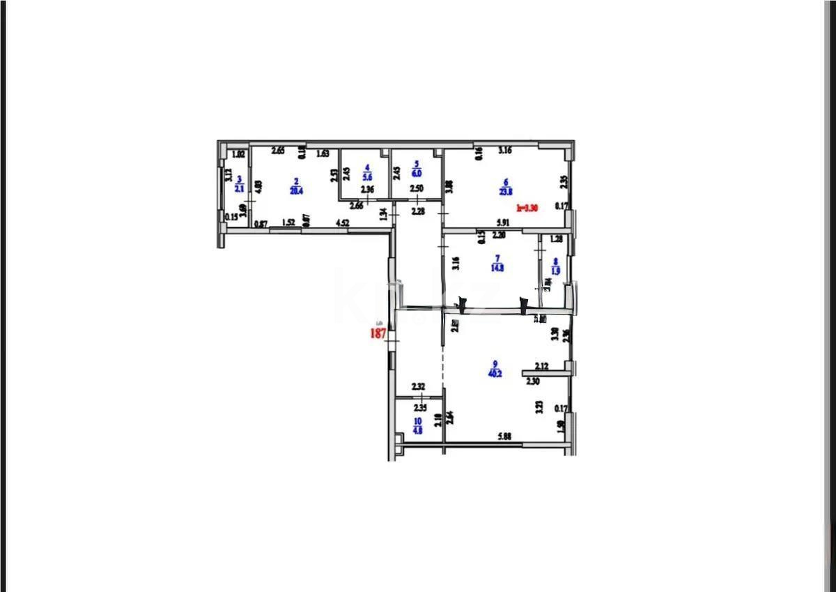 Продажа 4-комнатной квартиры, 141.6 м², пер. Лебедева, дом  1/1 в Алматы