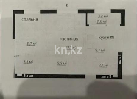 Продажа 2-комнатной квартиры, 57 м² в Караганде