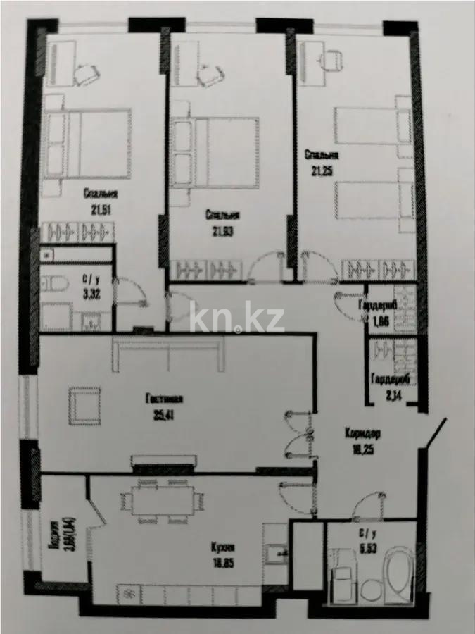 Продажа 4-комнатной квартиры, 140 м², ул. Бухар жырау, дом  12/3 в Астане