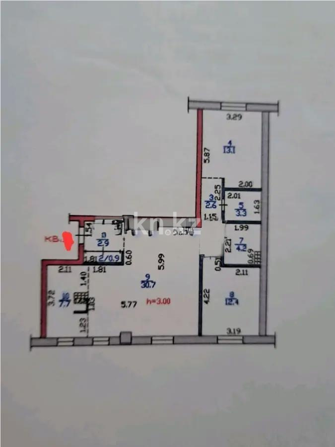 Продажа 3-комнатной квартиры, 80 м² в Алматы