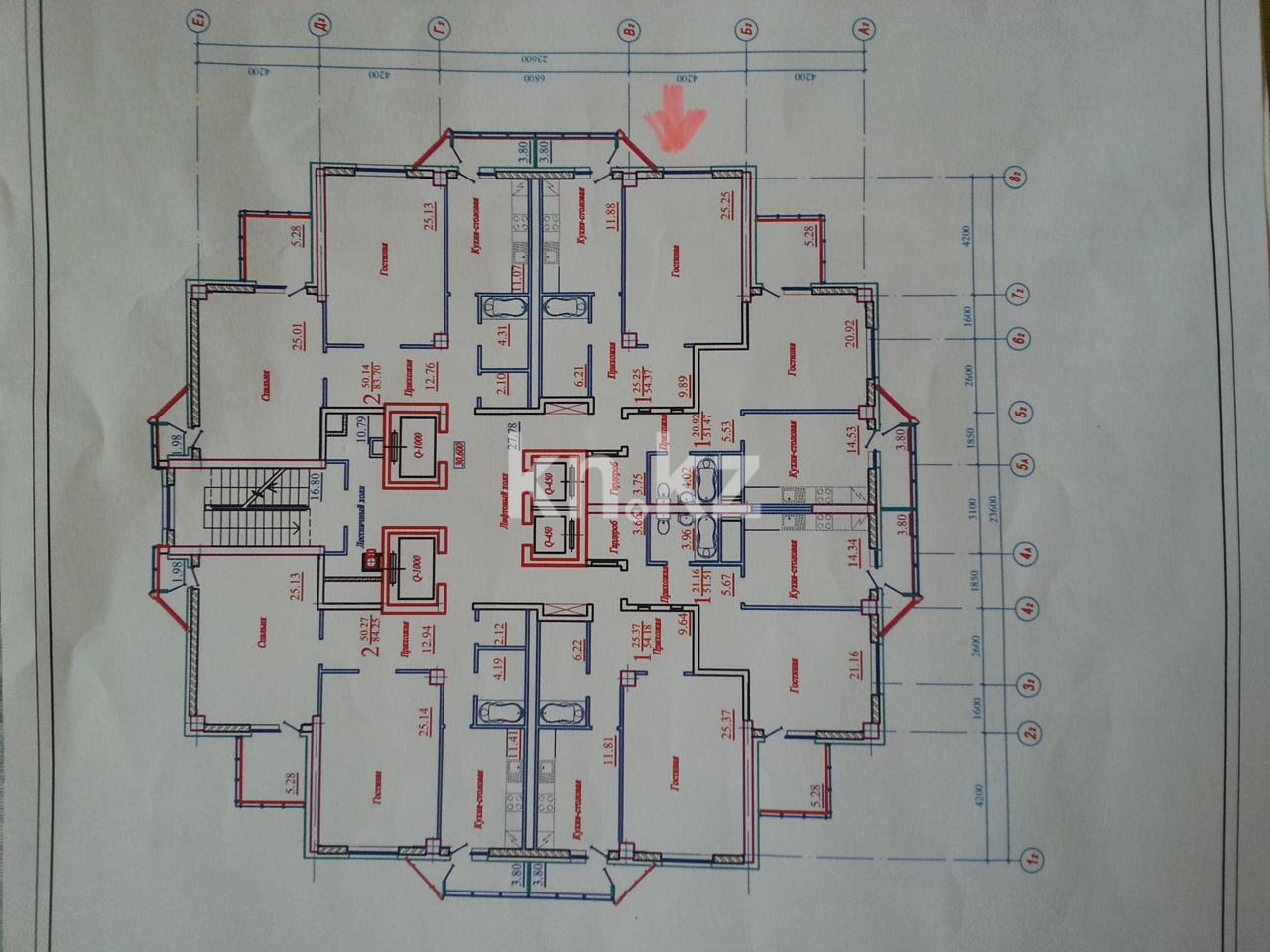 Продажа 2-комнатной квартиры, 54 м², пр. Абая, дом  10 в Астане - фото 2