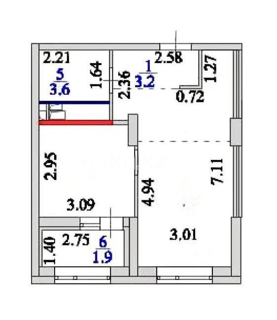 Продажа 1-комнатной квартиры, 38 м² в Астане - фото 4
