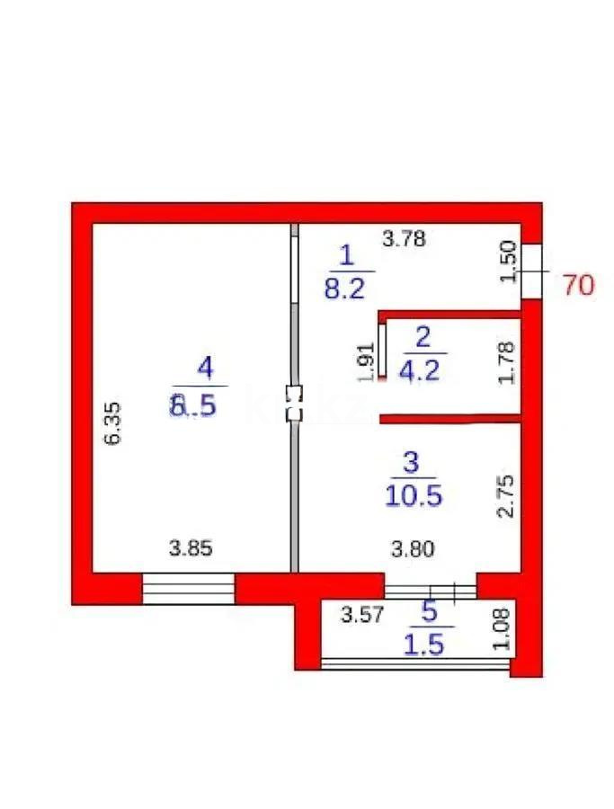 Продажа 1-комнатной квартиры, 50 м² в Караганде - фото 5