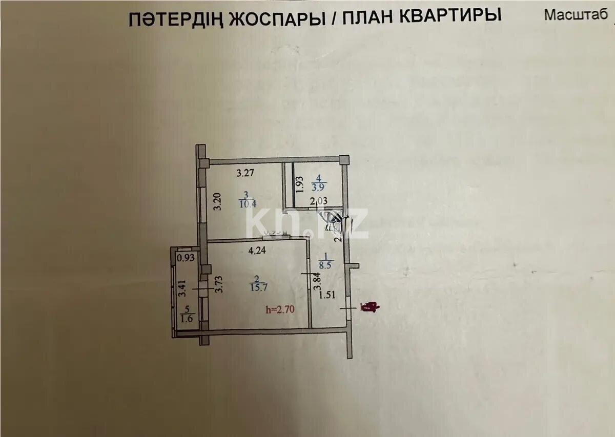 Продажа 1-комнатной квартиры, 40.1 м² в Астане - фото 2