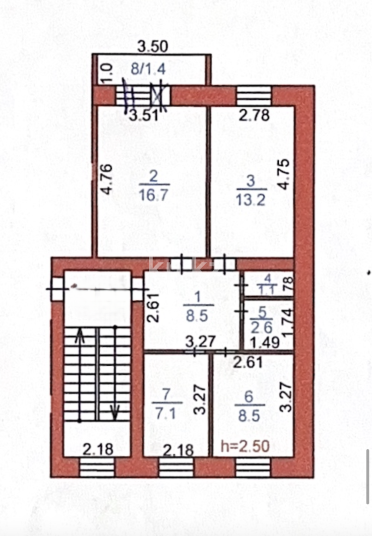 Продажа 3-комнатной квартиры, 59.1 м² в Караганде - фото 24