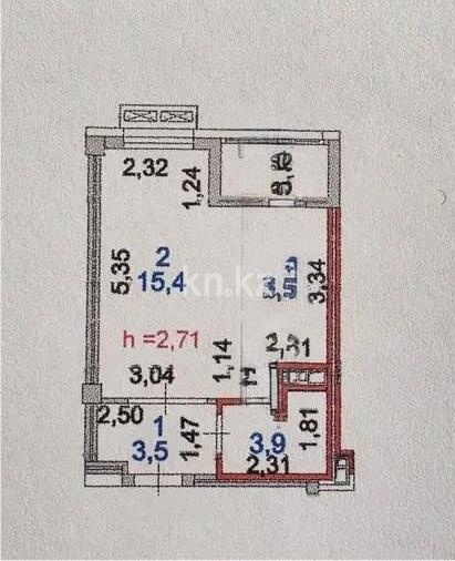 Продажа 1-комнатной квартиры, 30.2 м² в Астане - фото 4