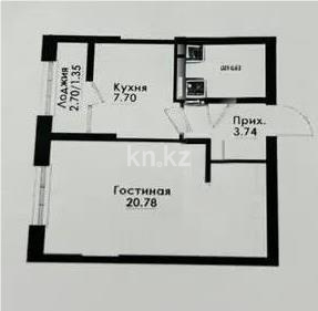 Продажа 1-комнатной квартиры, 37.7 м², ул. Толе би, дом  290/1 в Алматы - фото 4