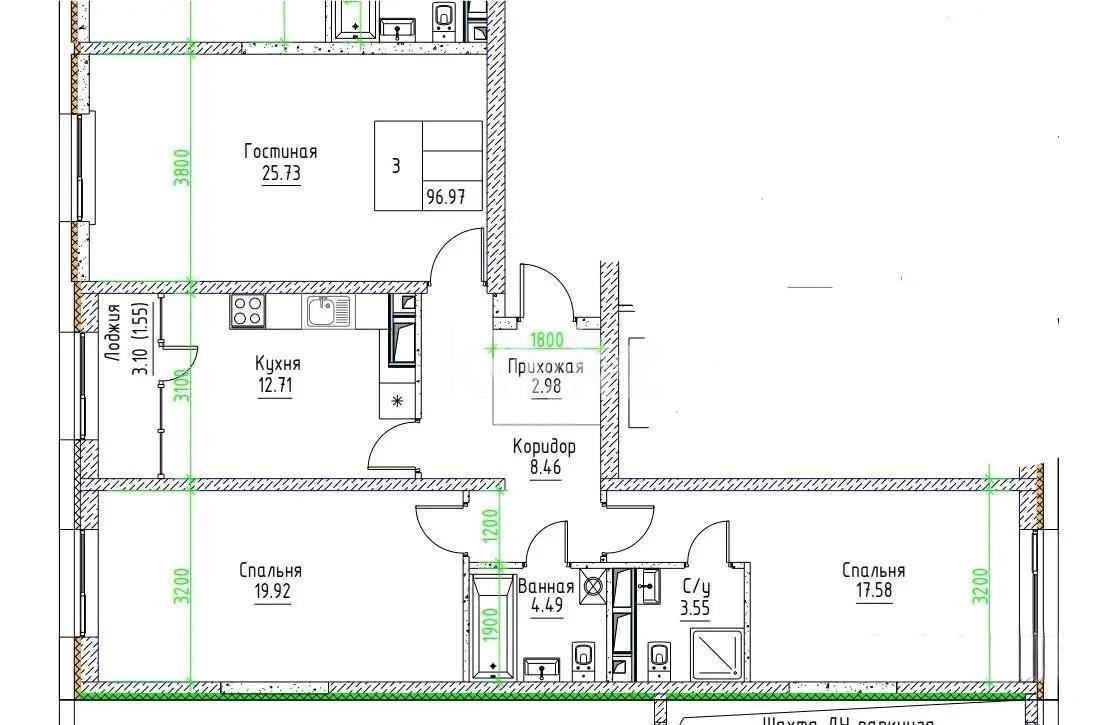 Продажа 3-комнатной квартиры, 95 м² в Алматы - фото 5
