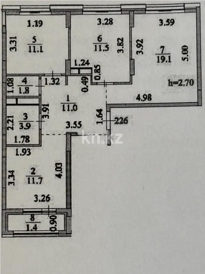 Продажа 3-комнатной квартиры, 71.5 м² в Астане - фото 5