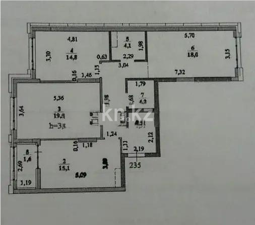 Продажа 3-комнатной квартиры, 90.8 м² в Астане - фото 7