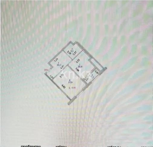 Продажа 1-комнатной квартиры, 45.6 м² в Астане