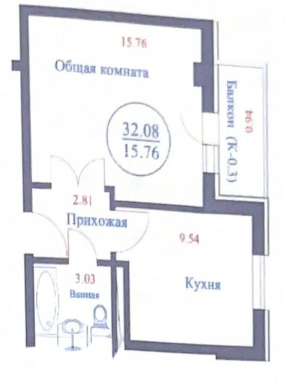 Продажа 1-комнатной квартиры, 33 м² в Астане