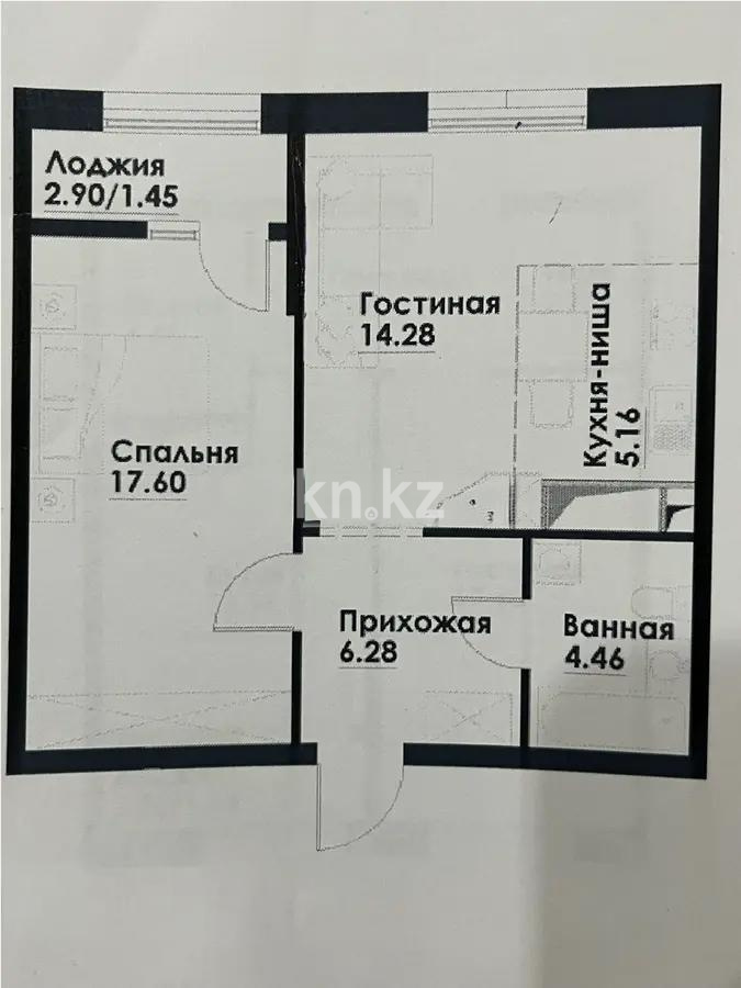 Продажа 2-комнатной квартиры, 49.23 м², ул. Фадеева, дом  38г в Алматы