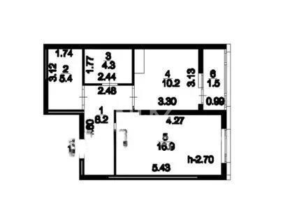 Продажа 1-комнатной квартиры, 46.5 м² в Астане - фото 5